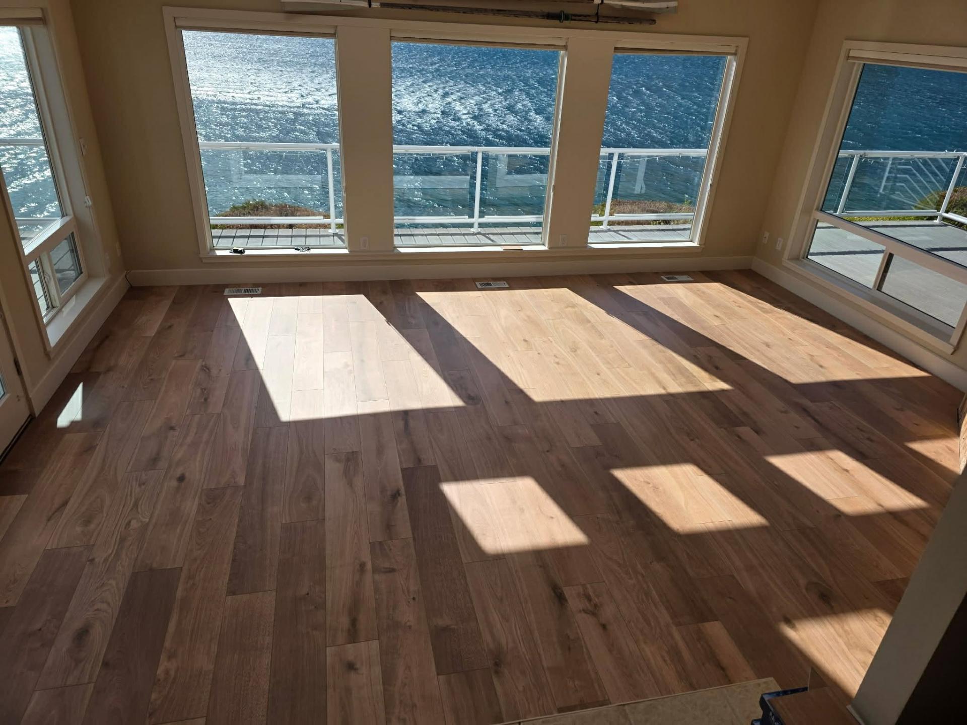 NuCore Performance LVP flooring install in a Lake Chelan WA home by Garcia Home Renovations